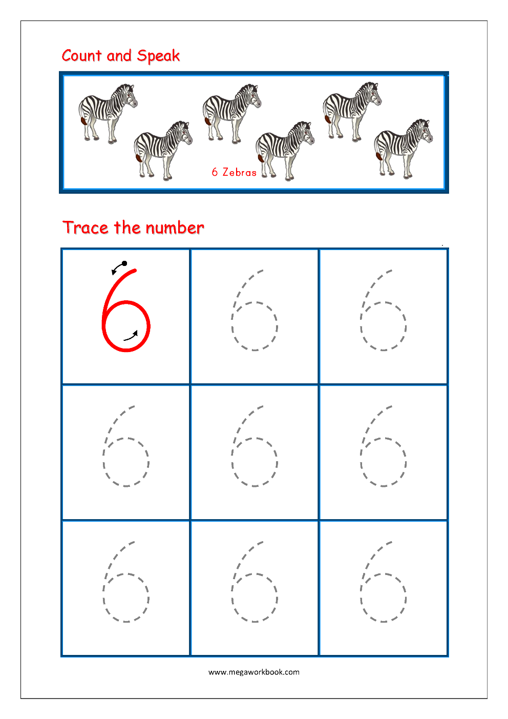 85 Number 6 Worksheet Preschool 66