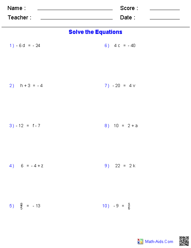 85 Solve For X Worksheet 11