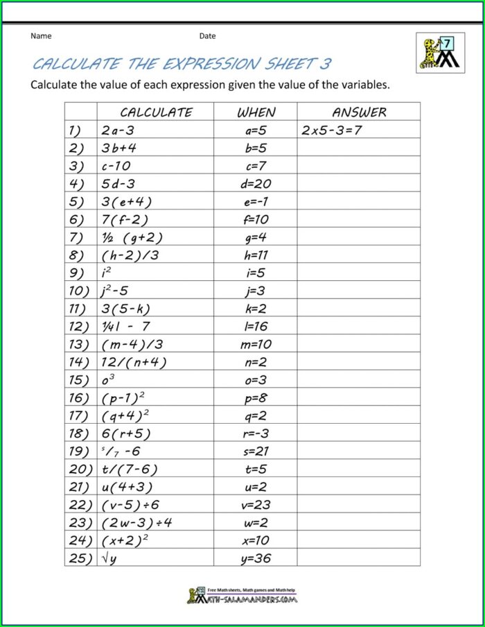 85 Solve For X Worksheet 53