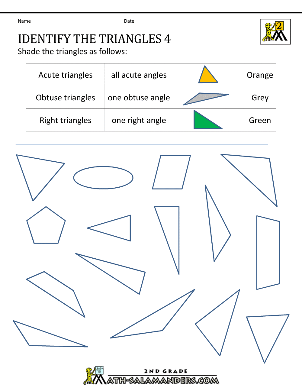 85 Worksheet Types Of Triangles 17