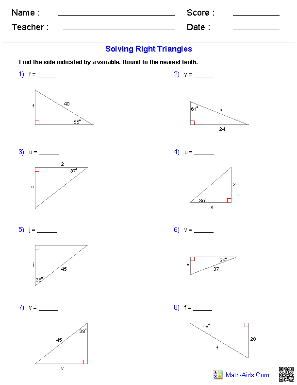 85 Worksheet Types Of Triangles 35