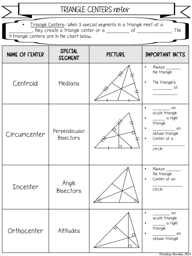 85 Worksheet Types Of Triangles 47