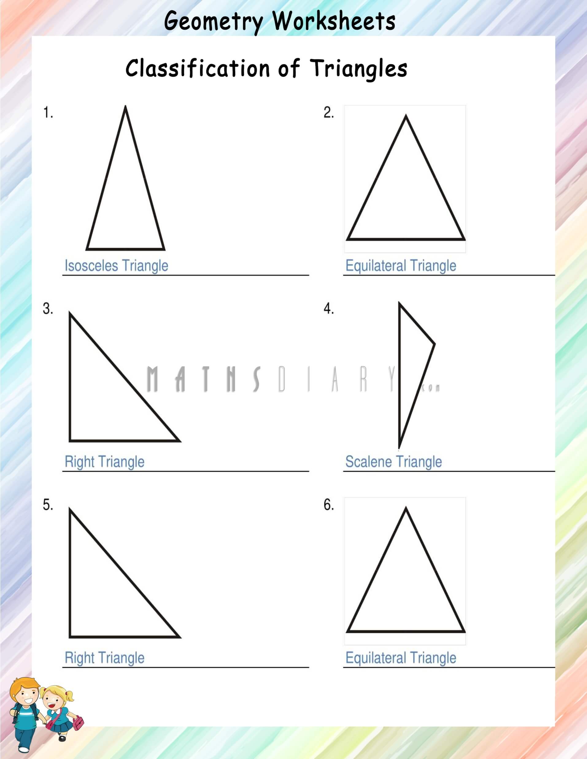 85 Worksheet Types Of Triangles 72