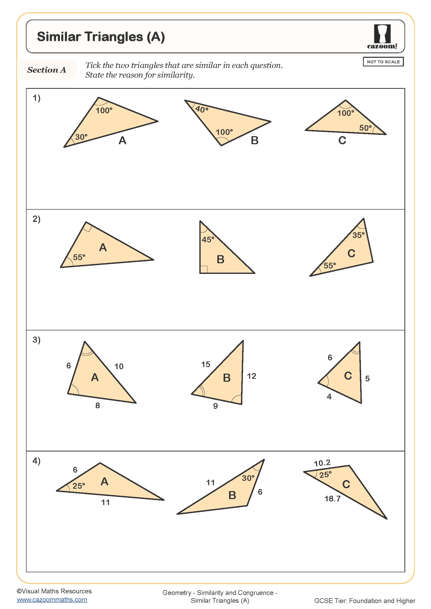 85 Worksheet Types Of Triangles 82