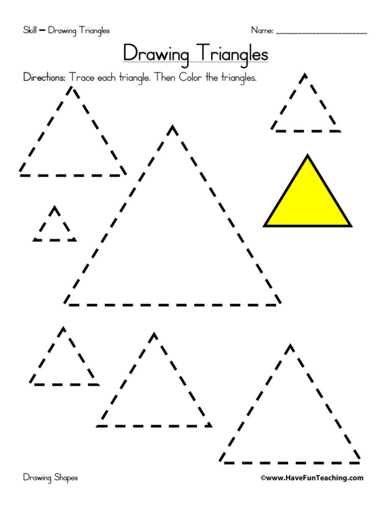 85 Worksheet Types Of Triangles 85