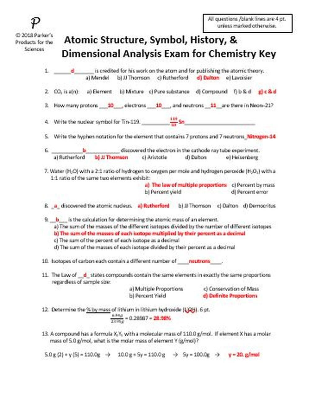 90 Dimensional Analysis Chemistry Worksheet 39