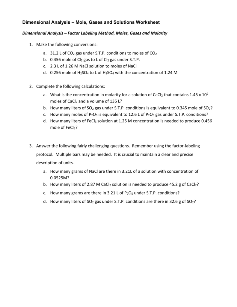 90 Dimensional Analysis Chemistry Worksheet 72