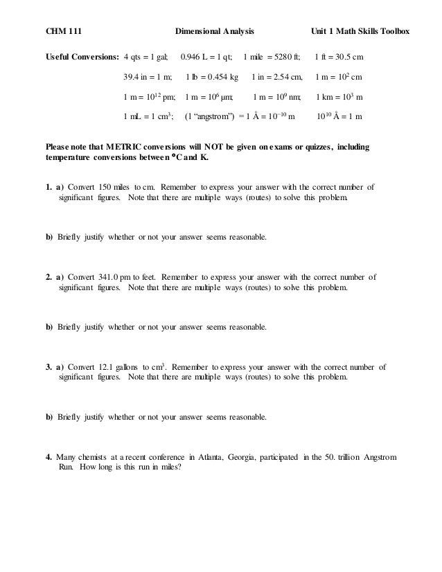 90 Dimensional Analysis Chemistry Worksheet 80