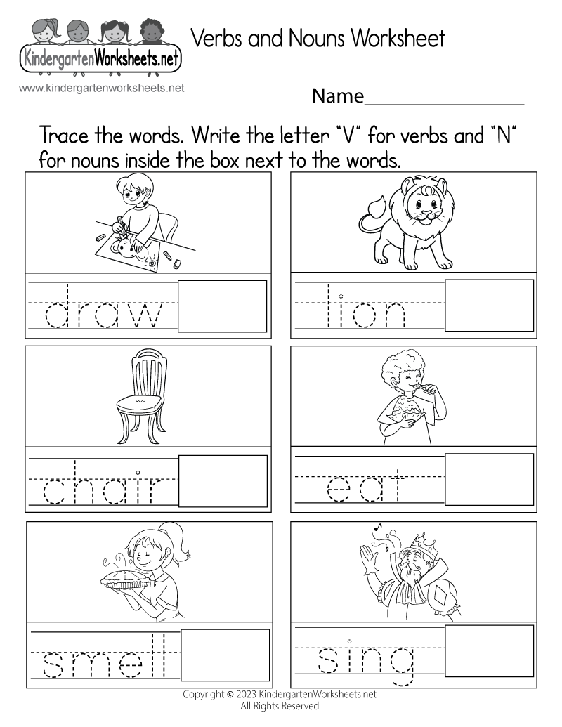 90 Noun And Verb Worksheets 11