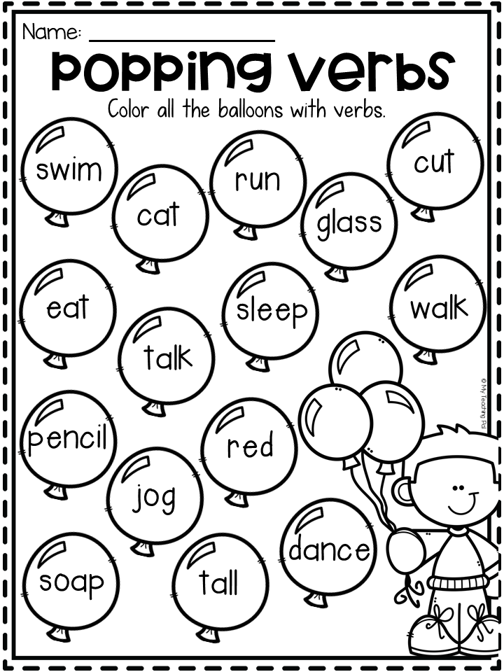 90 Noun And Verb Worksheets 13