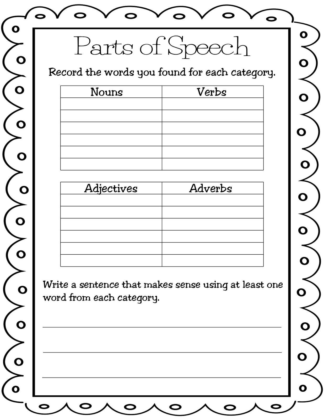 90 Noun And Verb Worksheets 14