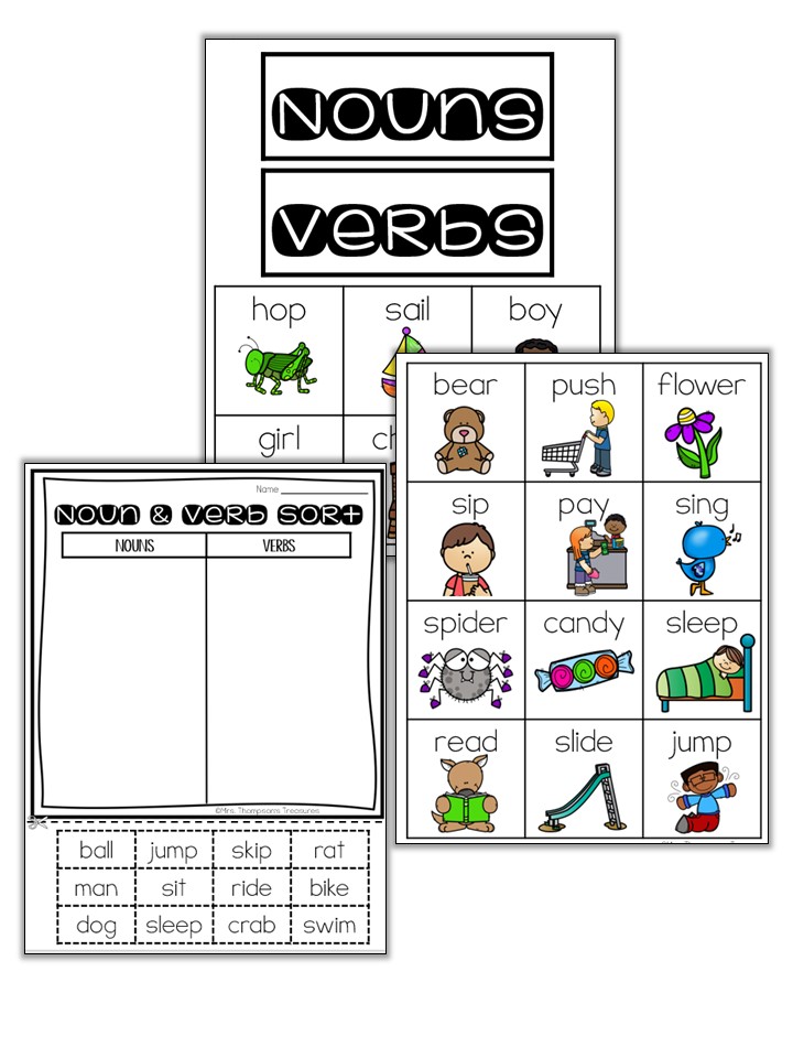 90 Noun And Verb Worksheets 58