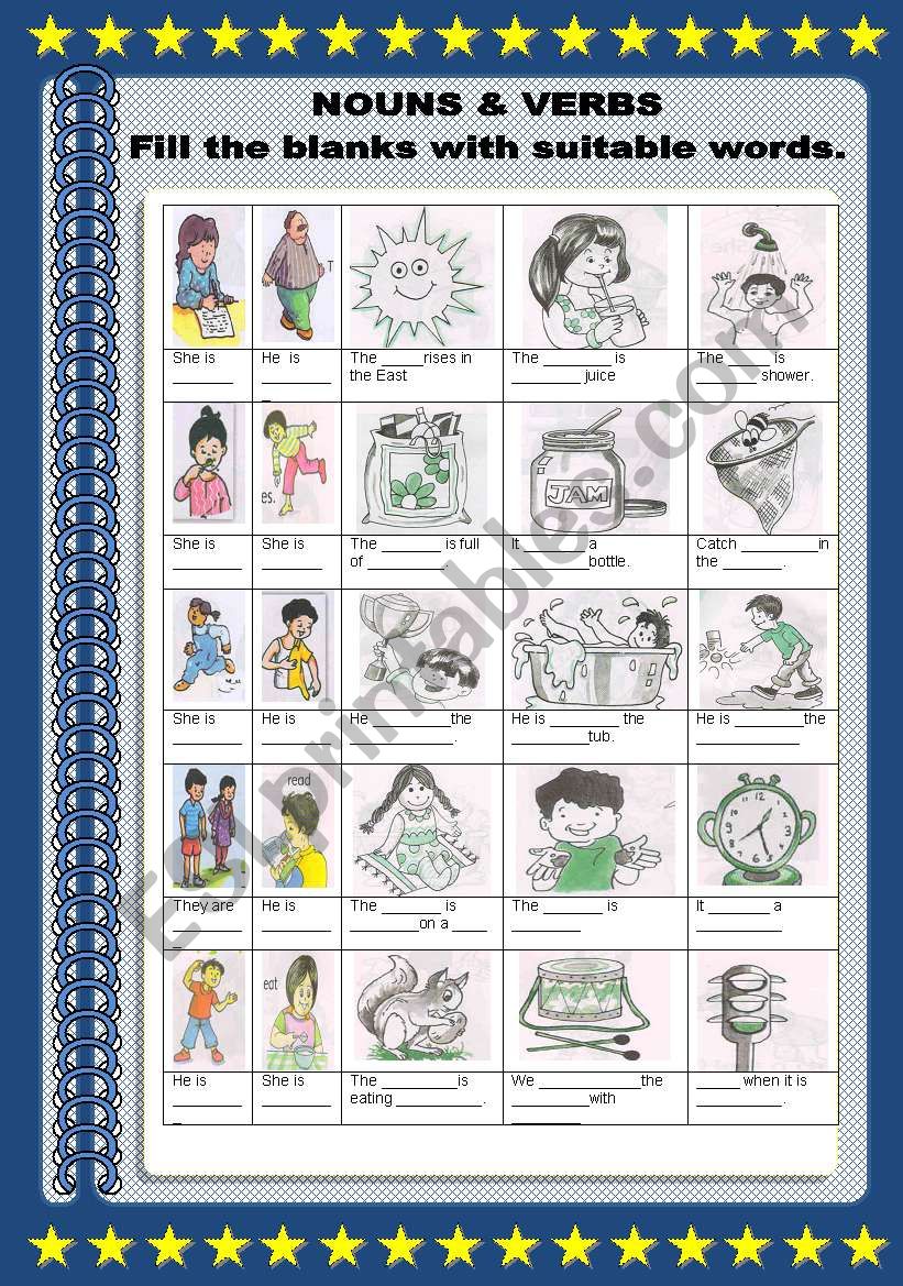 90 Noun And Verb Worksheets 83