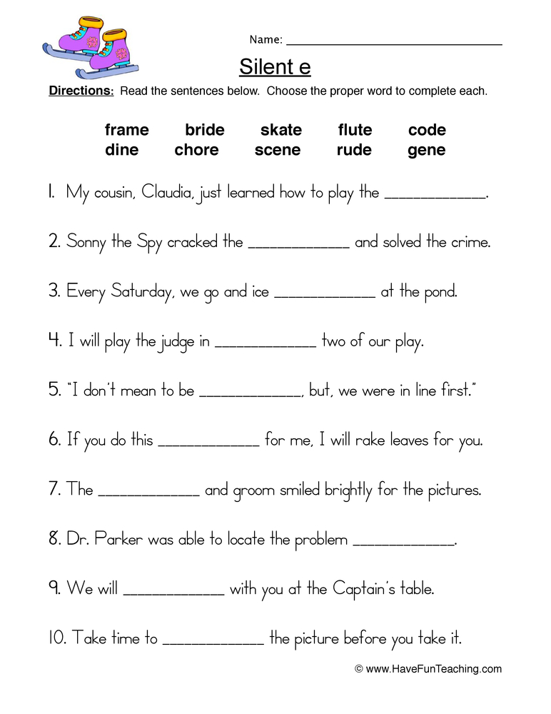 90 Printable A Magic E Worksheets 61