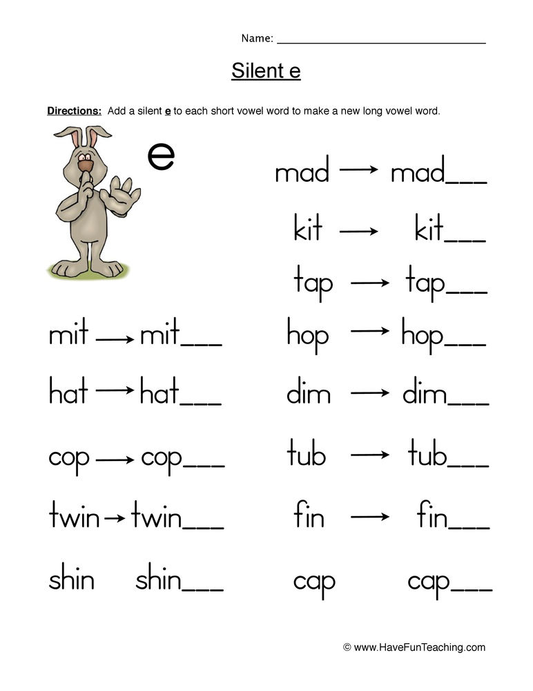 90 Printable A Magic E Worksheets 78