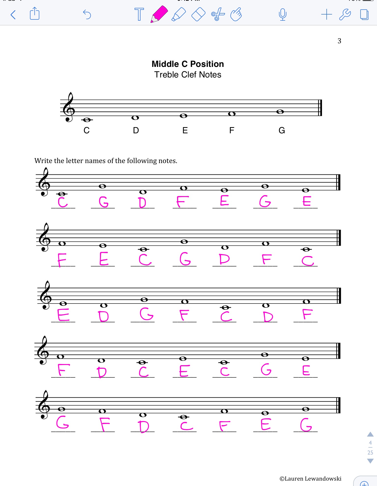 90 Printable Name The Notes Worksheet 21