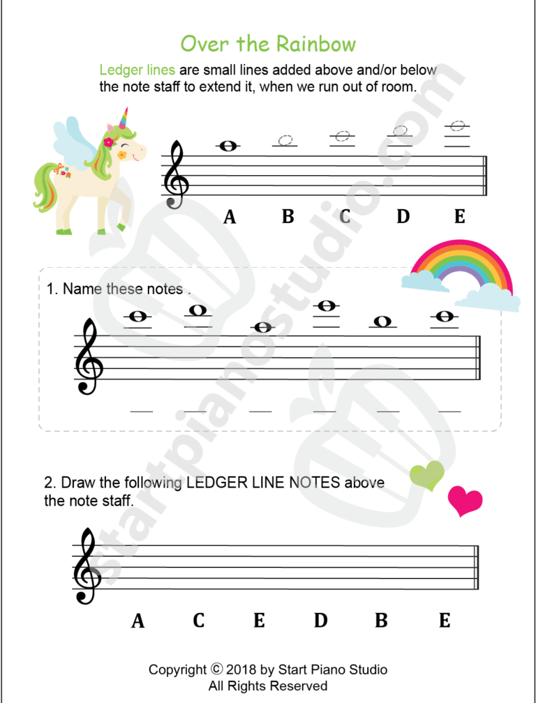 90 Printable Name The Notes Worksheet 31