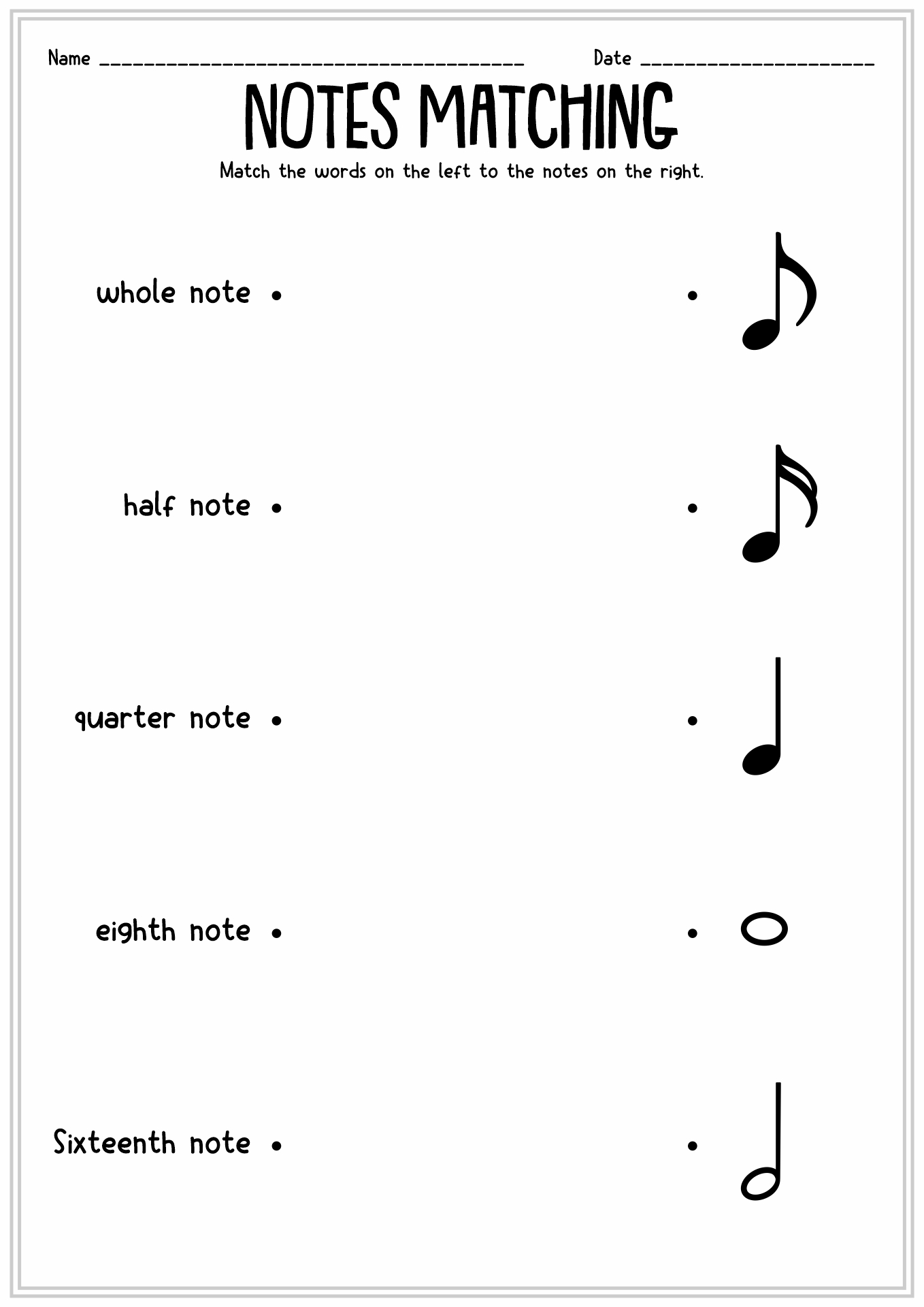 90 Printable Name The Notes Worksheet 42