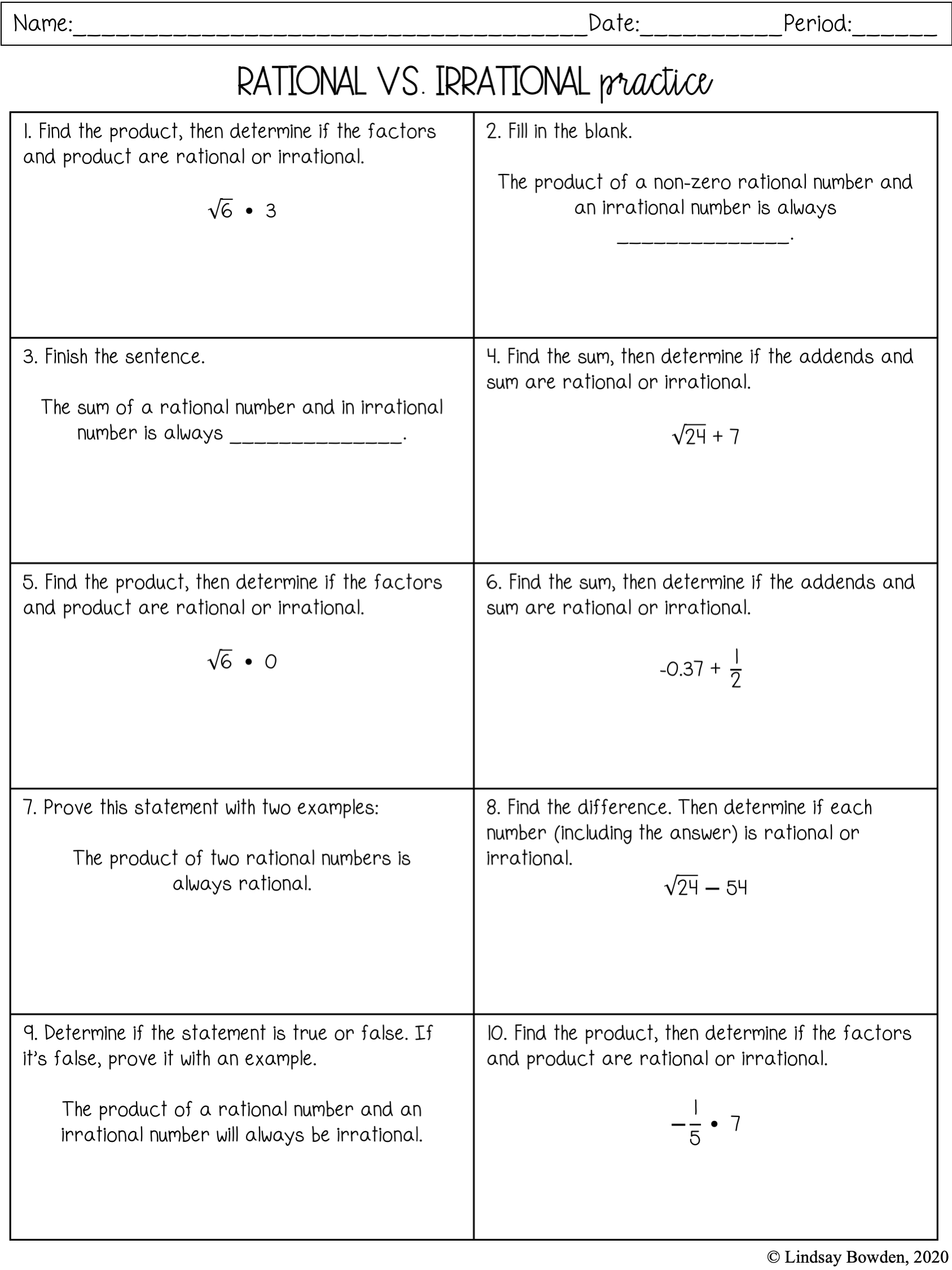 90 Printable Real Number System Worksheet 26