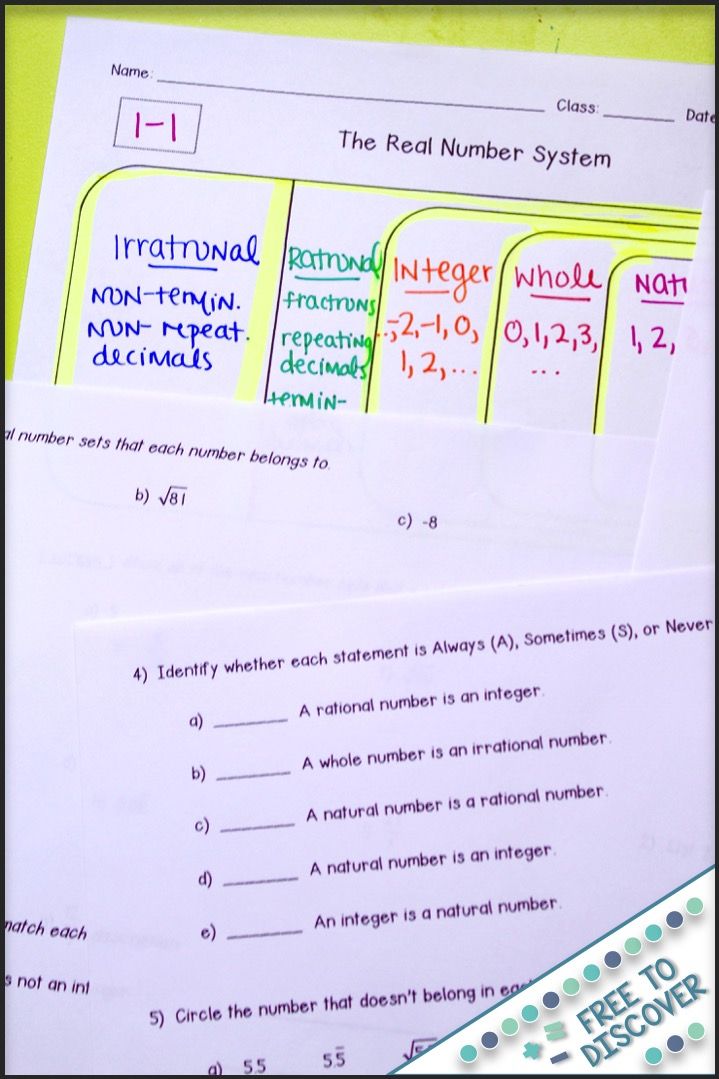 90 Printable Real Number System Worksheet 38