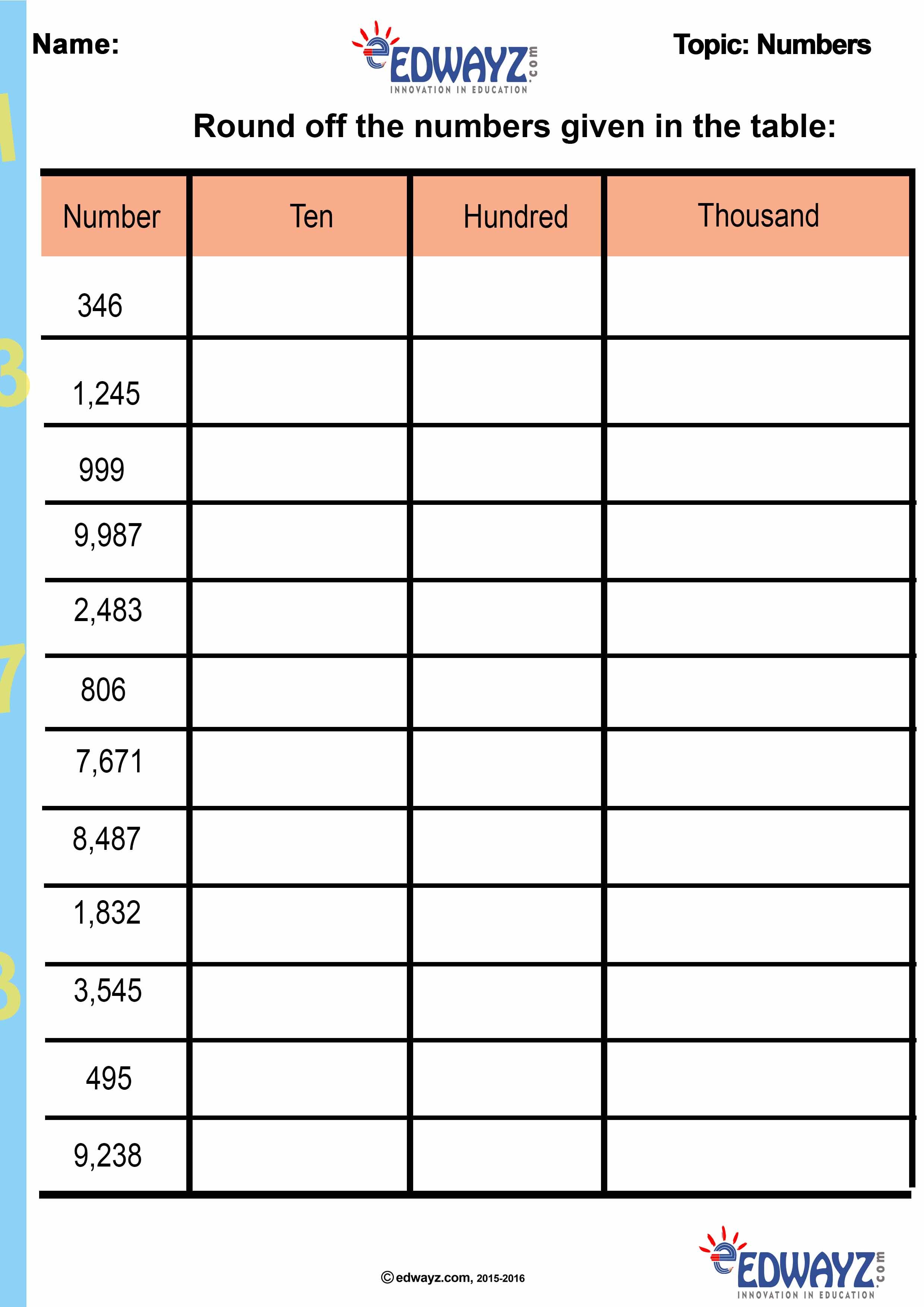 90 Printable Real Number System Worksheet 64