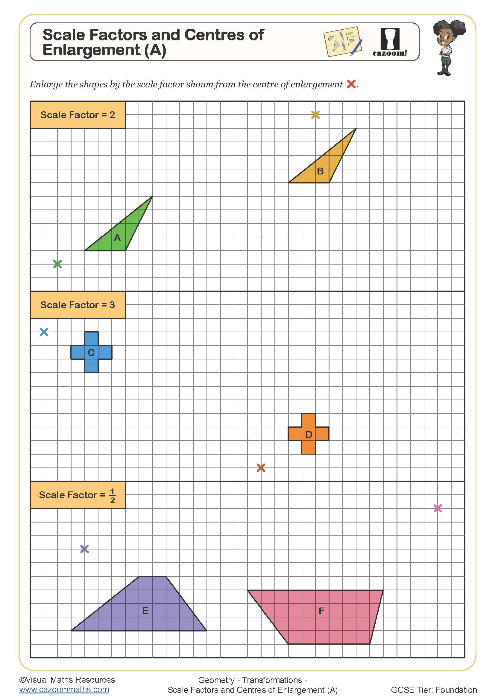 90 Printable Scale Factor Worksheet Pdf 2