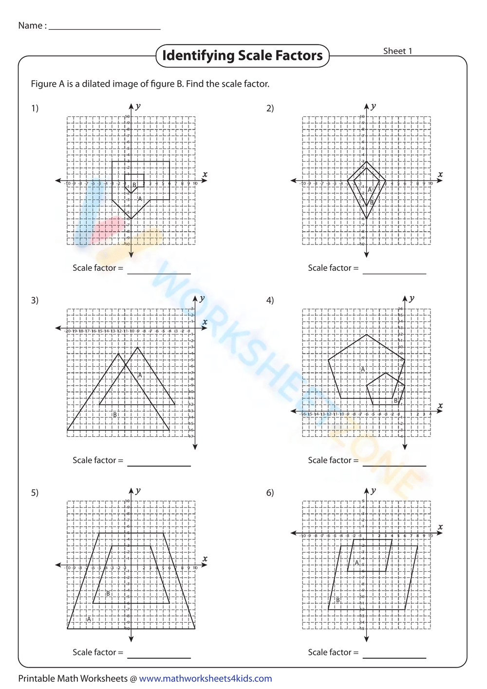 90 Printable Scale Factor Worksheet Pdf 22