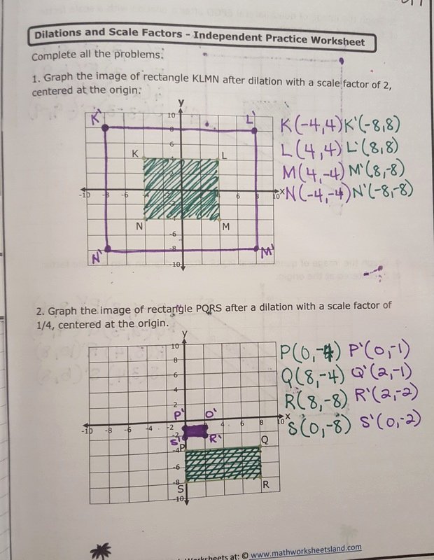 90 Printable Scale Factor Worksheet Pdf 49