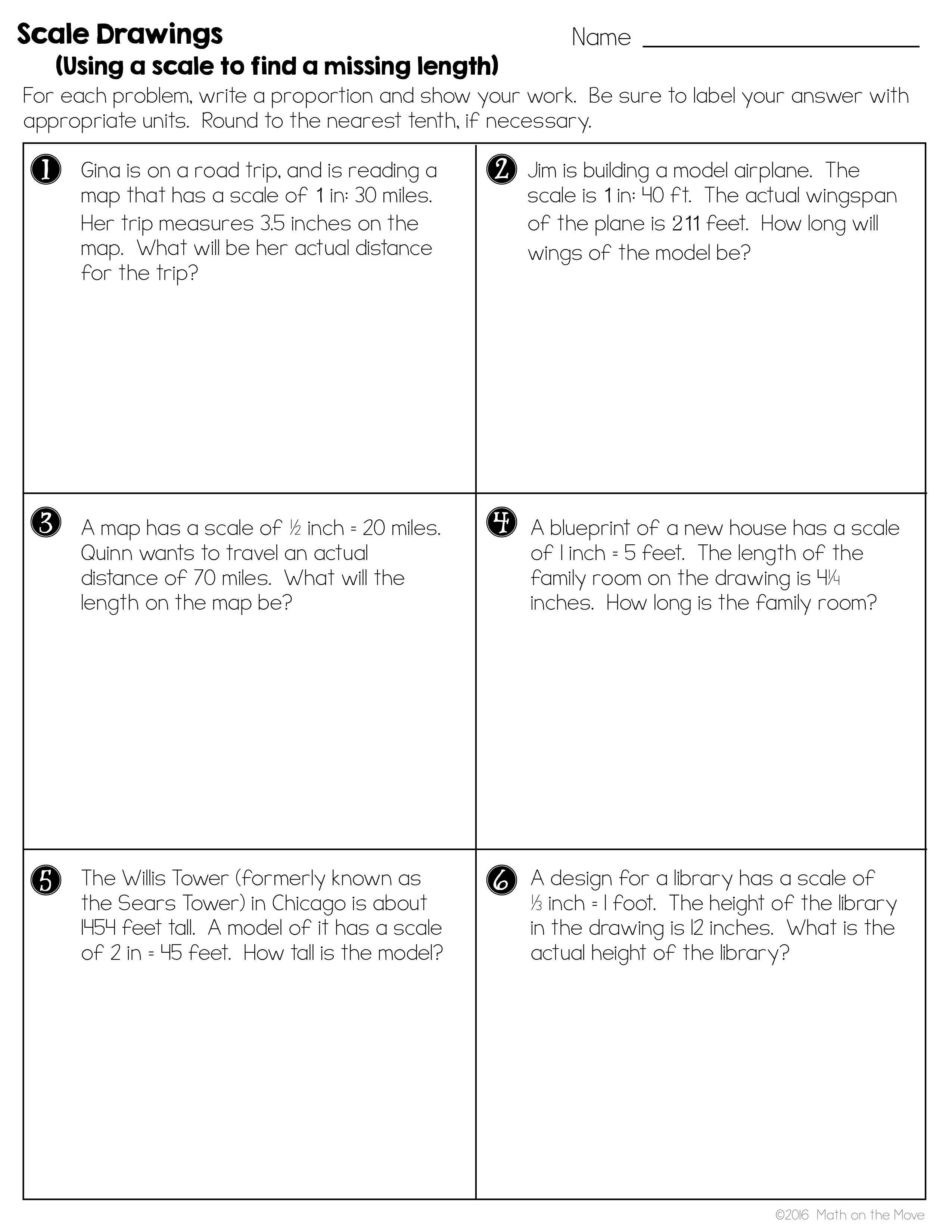 90 Printable Scale Factor Worksheet Pdf 67