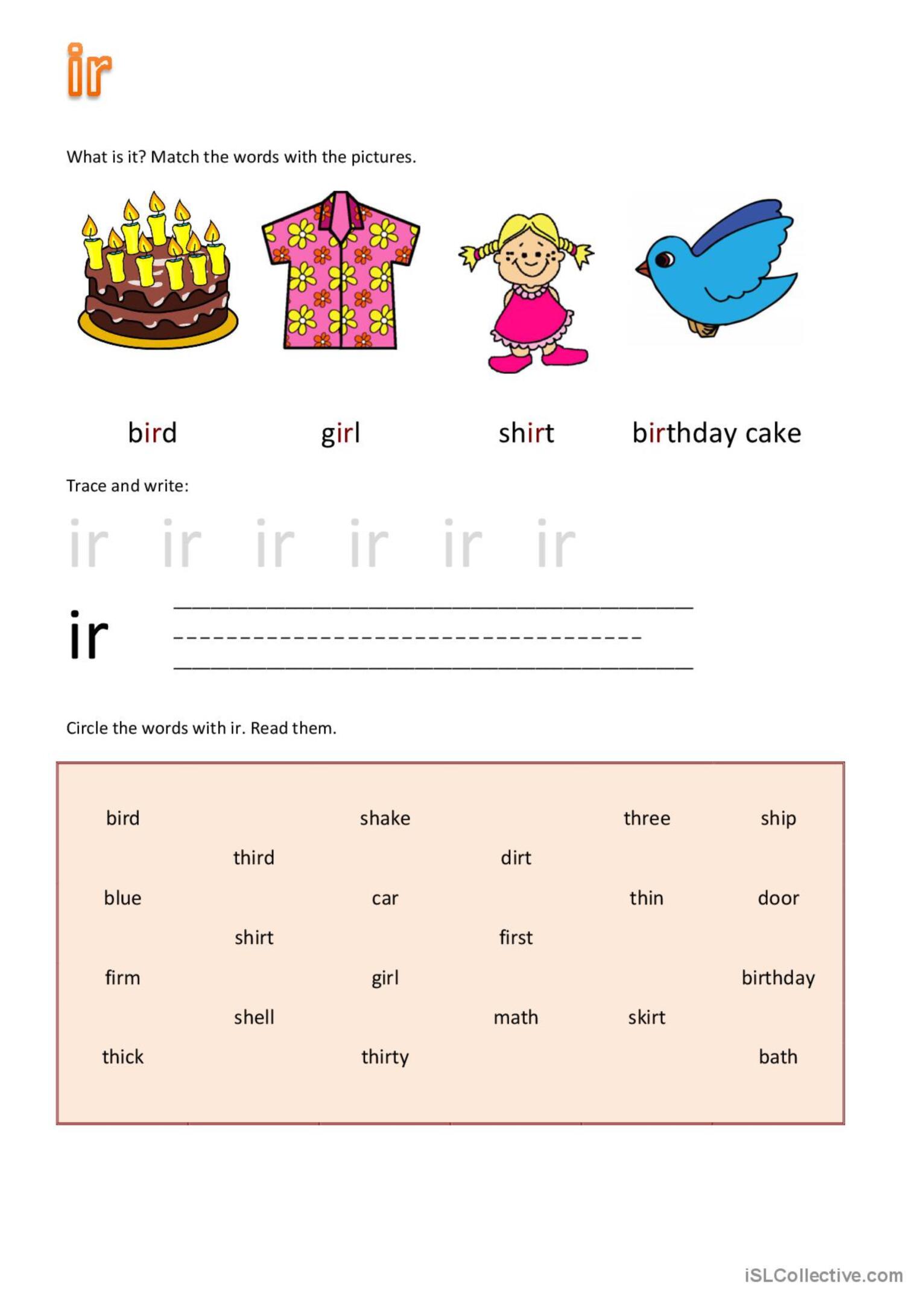 90 R Controlled Vowels Worksheet 15