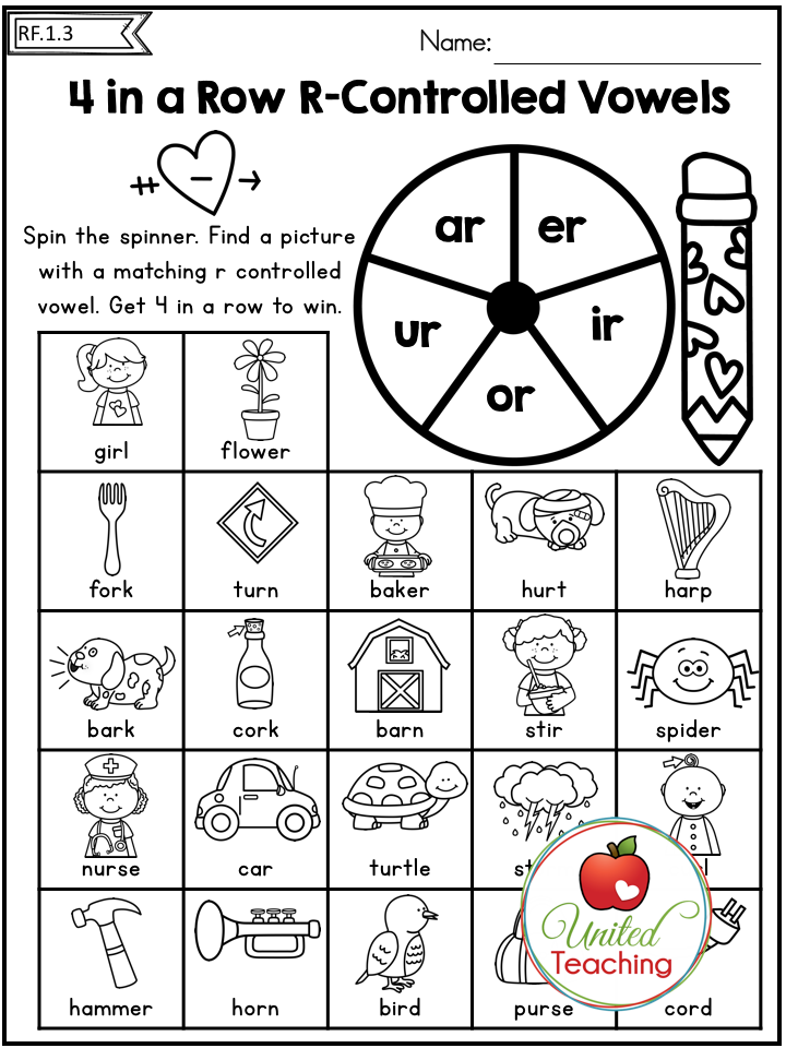 90 R Controlled Vowels Worksheet 37