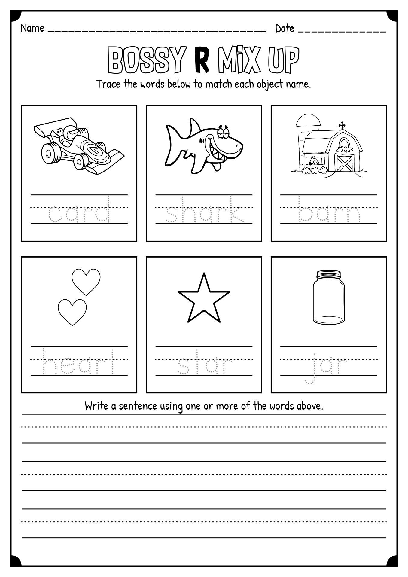 90 R Controlled Vowels Worksheet 38