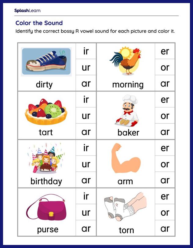 90 R Controlled Vowels Worksheet 61