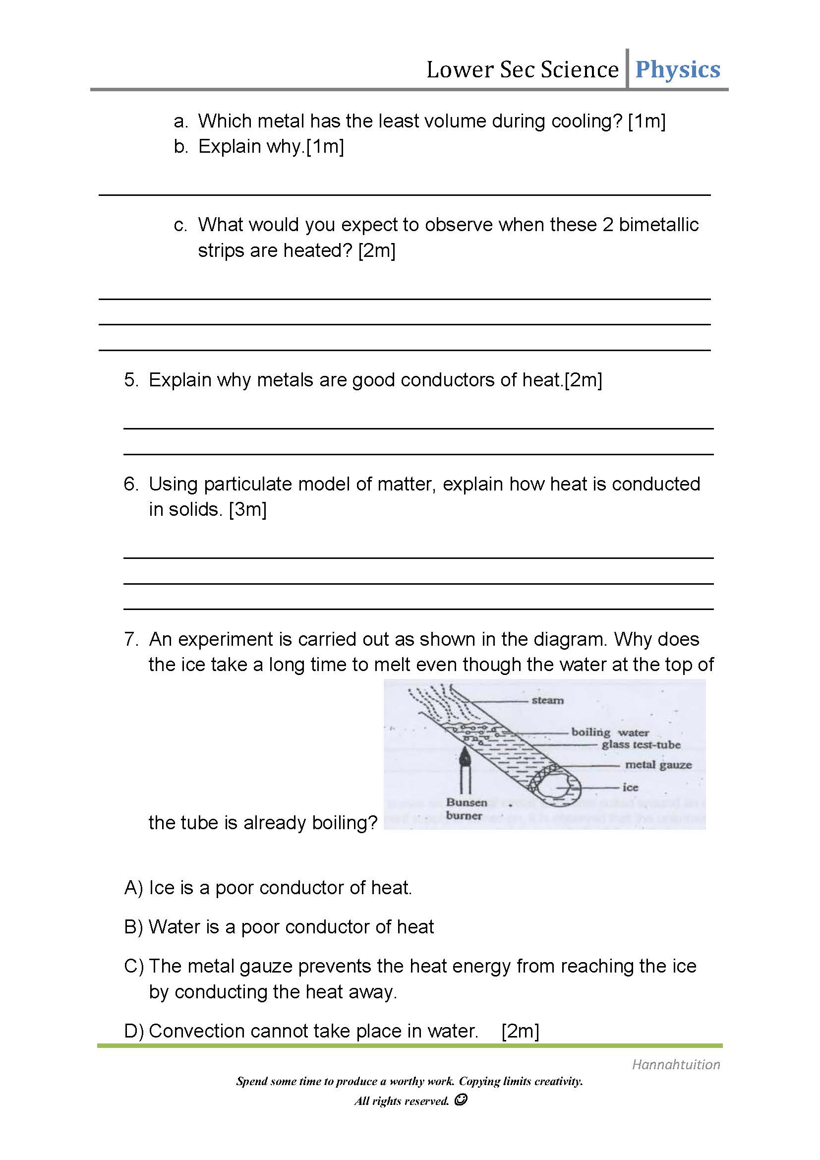 90 Worksheet Conduction Convection Radiation 15