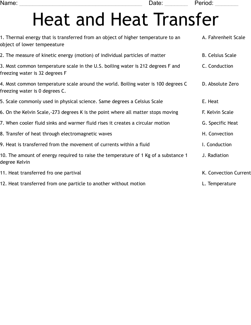 90 Worksheet Conduction Convection Radiation 26