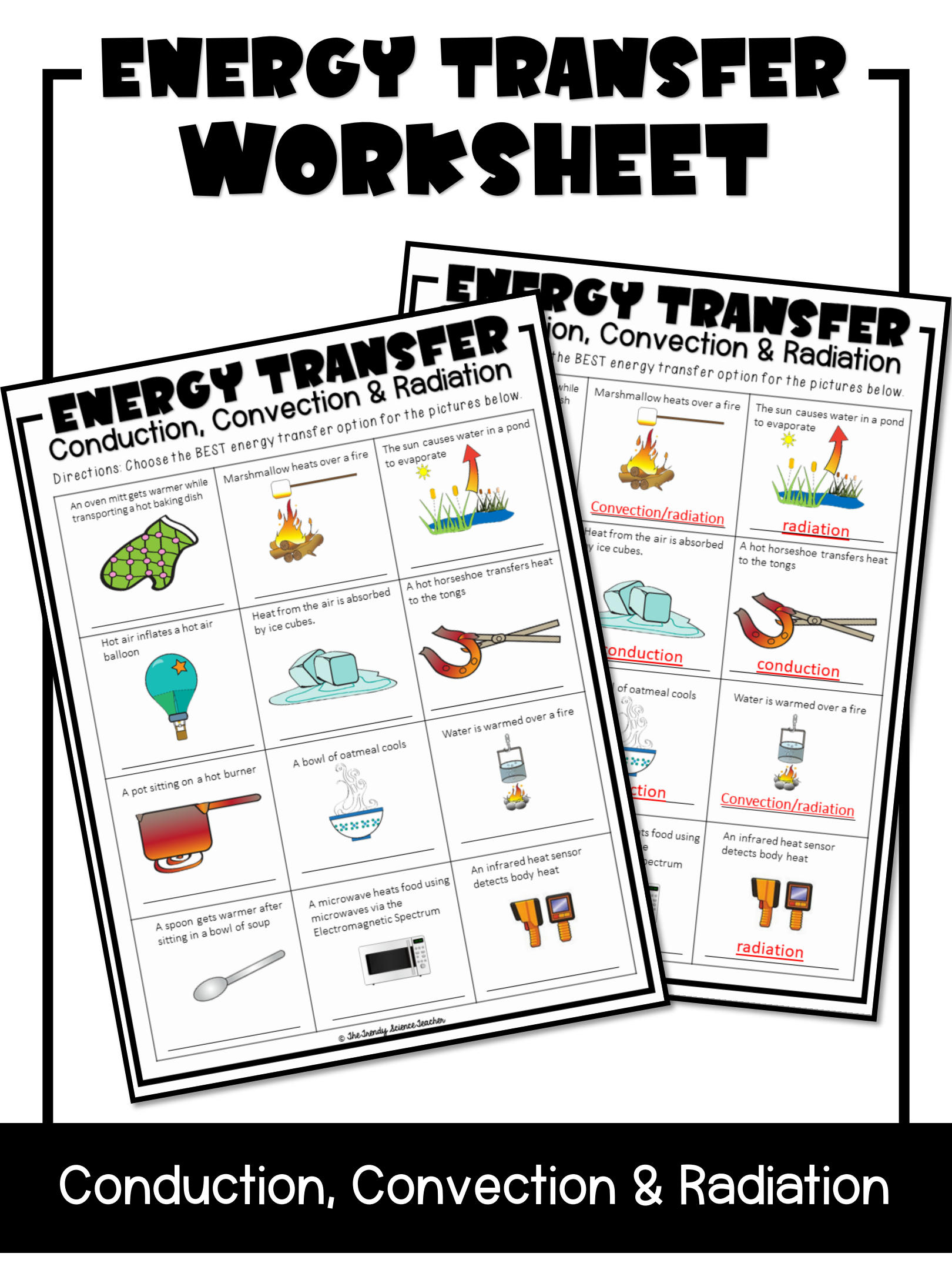 90 Worksheet Conduction Convection Radiation 57