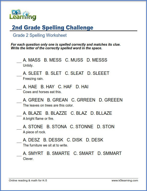 Get 85 2Nd Grade Spelling Worksheets Ideas 48