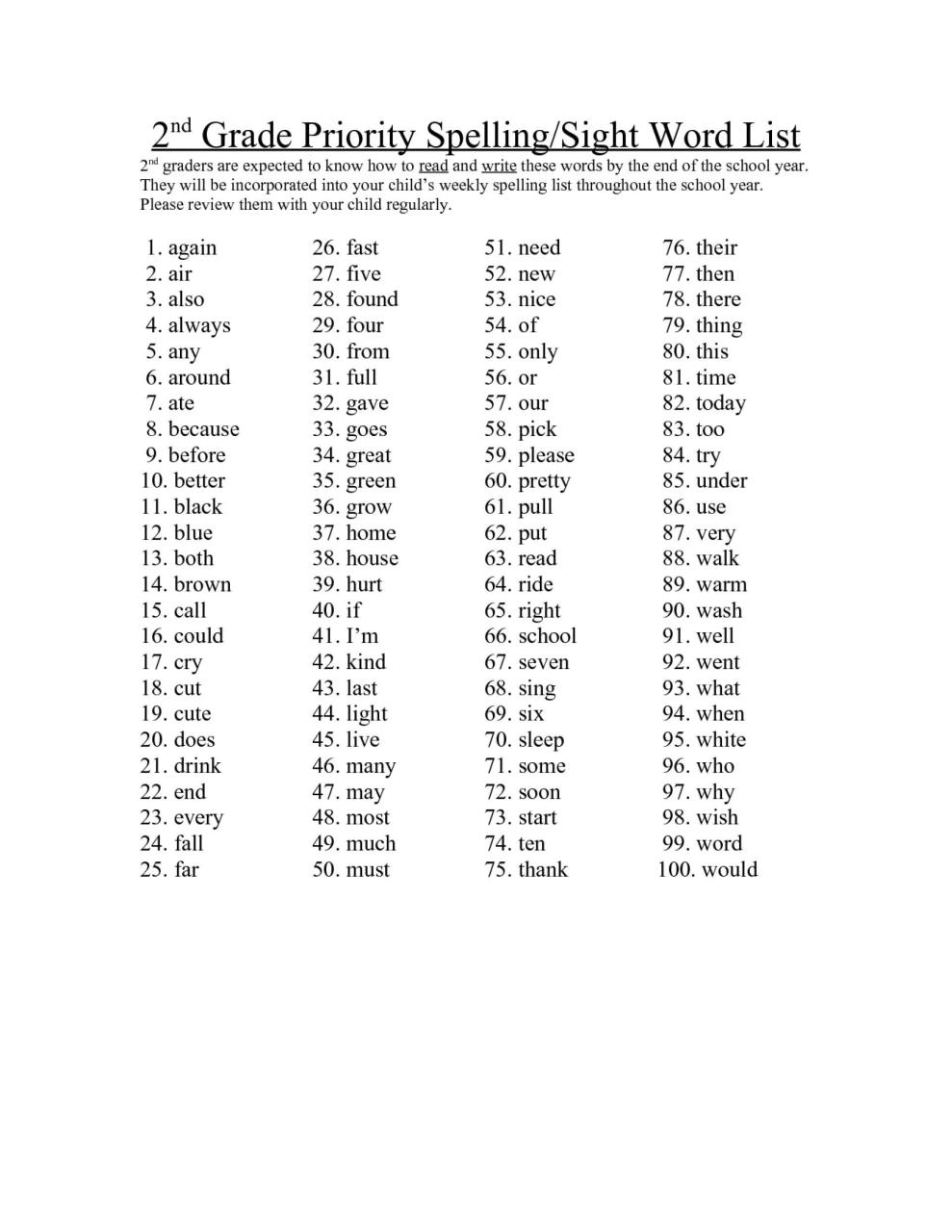 Get 85 2Nd Grade Spelling Worksheets Ideas 55