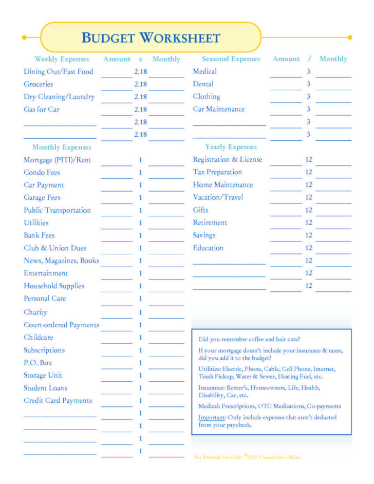 Get 85 Budgeting Worksheets For Students Ideas 50