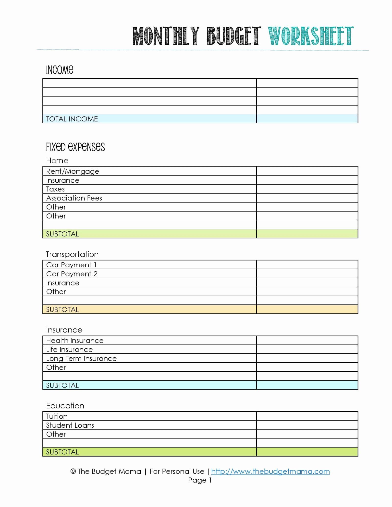 Get 85 Budgeting Worksheets For Students Ideas 51