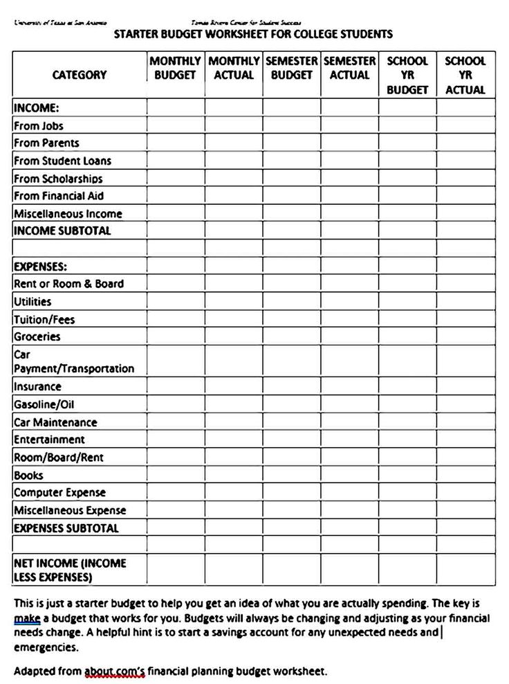 Get 85 Budgeting Worksheets For Students Ideas 68