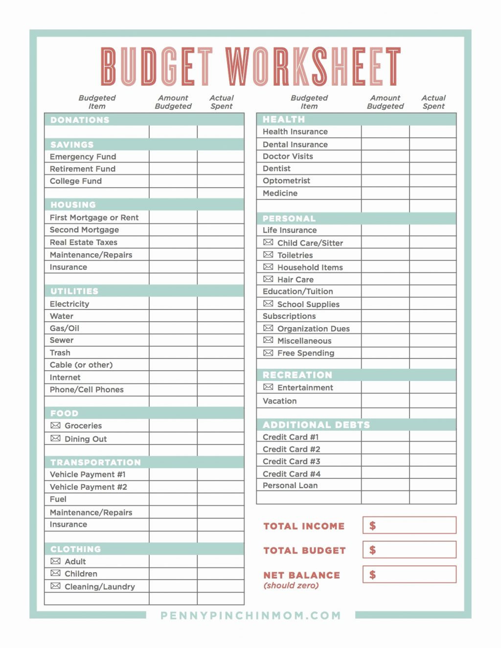 Get 85 Budgeting Worksheets For Students Ideas 77