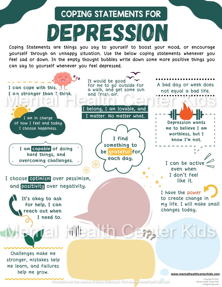 Get 85 Depression Worksheets For Teens Ideas 24