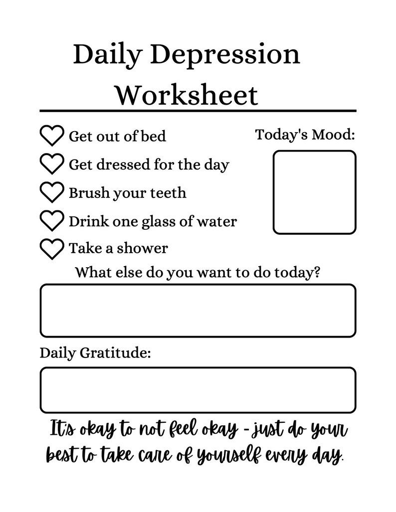 Get 85 Depression Worksheets For Teens Ideas 31