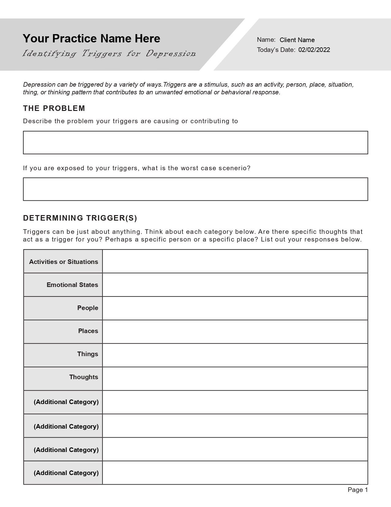 Get 85 Depression Worksheets For Teens Ideas 67