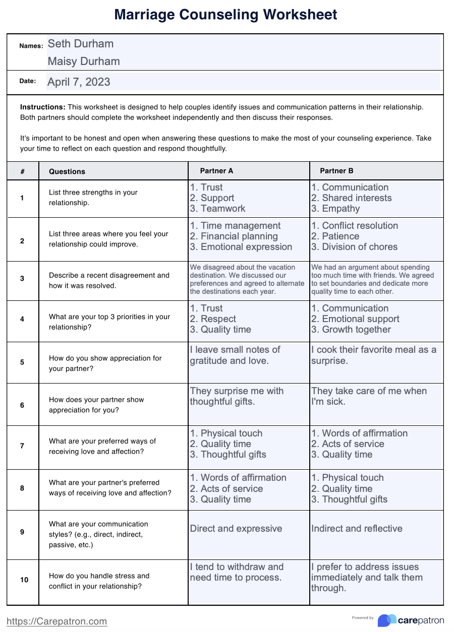 Get 85 Marriage Improvement Worksheets Ideas 47