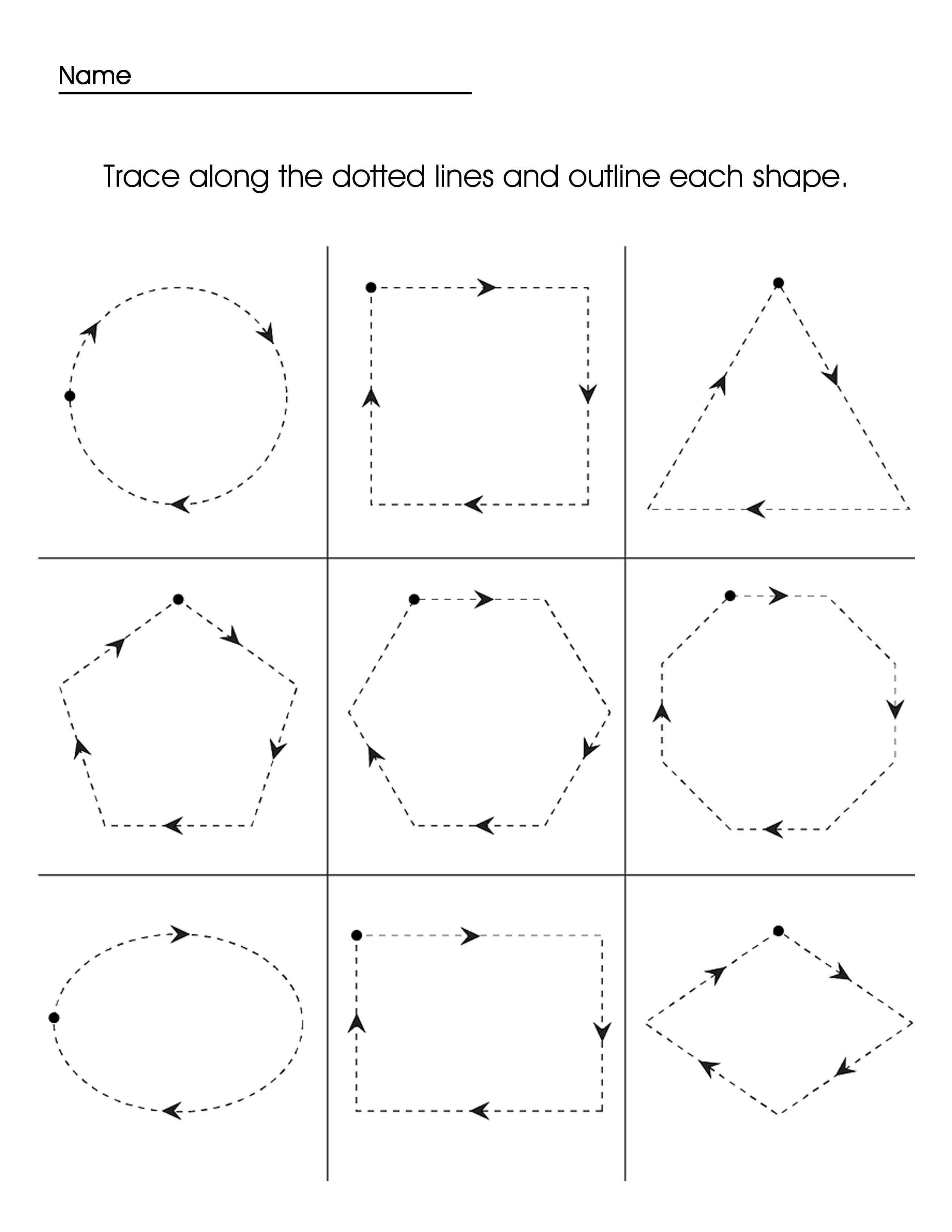 Get 85 Shapes Worksheet For Preschool Ideas 20