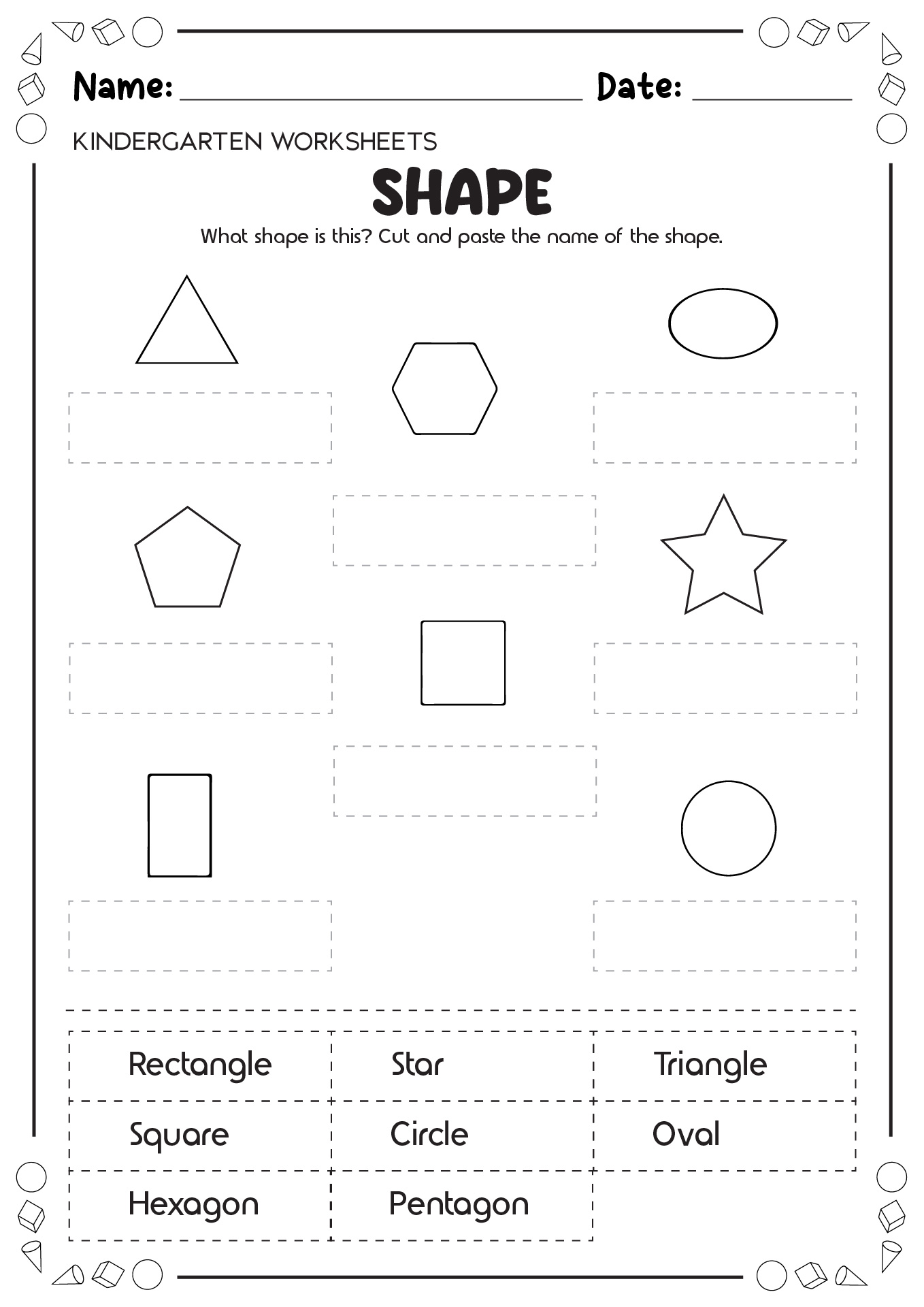 Get 85 Shapes Worksheet For Preschool Ideas 21