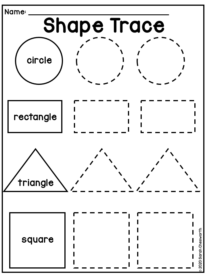 Get 85 Shapes Worksheet For Preschool Ideas 3