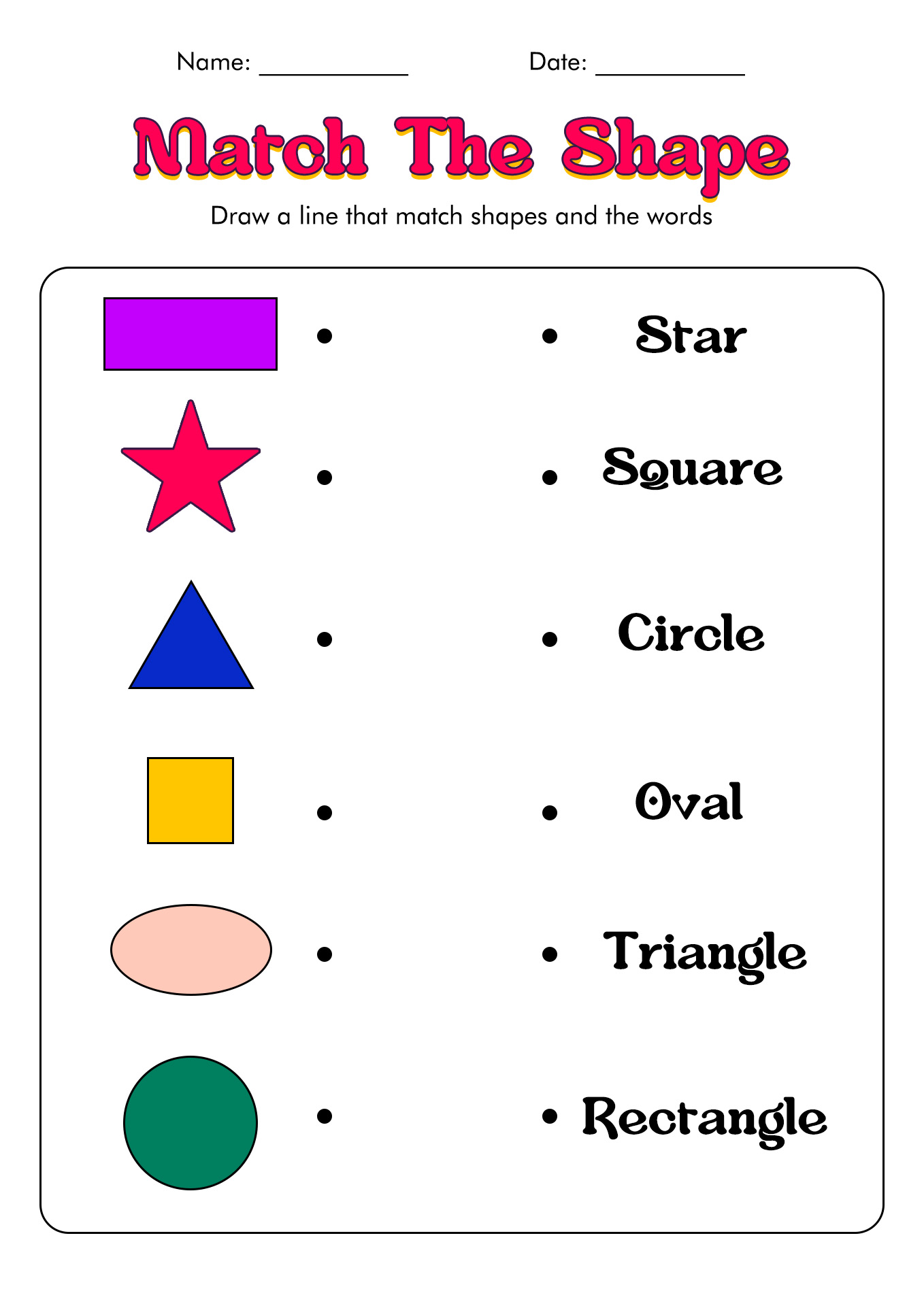 Get 85 Shapes Worksheet For Preschool Ideas 39